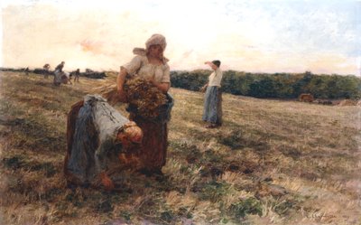 Ährenleser bei Sonnenuntergang, 1889 von Leon Augustin Lhermitte