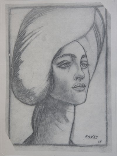 Porträt von Madame T., 1918 von Leon Bakst
