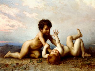 Kämpfende Jungen, 1889 von Leon Bazile Perrault