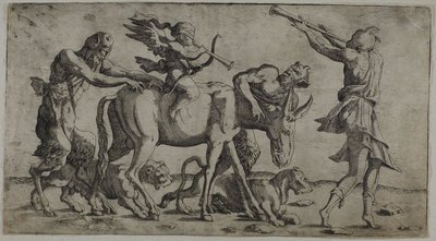 Amor mit verbundenen Augen von Leon Davent