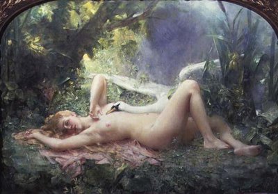 Der Triumph des Schwans von Leon Francois Comerre