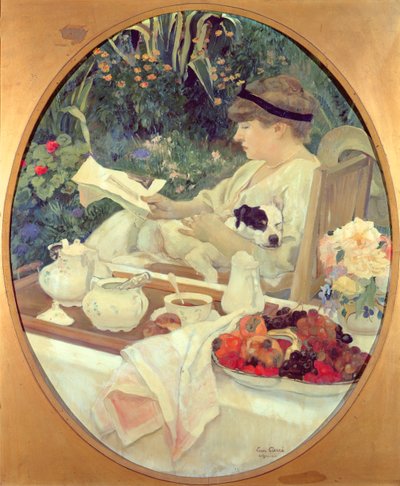 Tee im Garten, 1910 von Leon Georges Carre