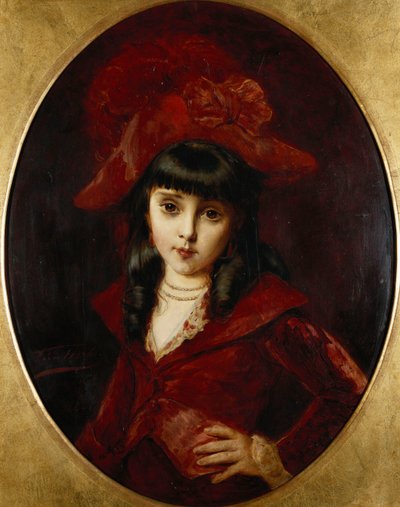 Das rote Kleid, 1881 von Leon Herbo