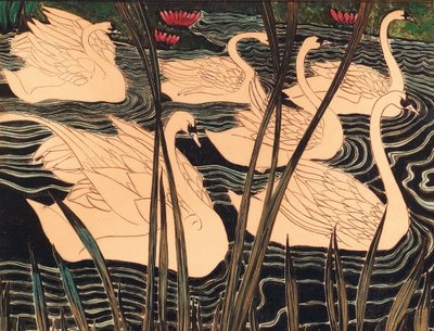 Schwäne, ca. 1900 von Leon Spilliaert