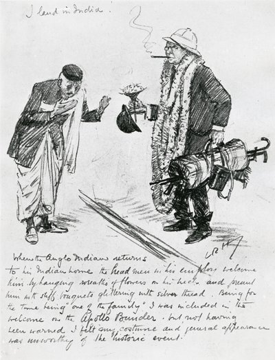 Ich lande in Indien von Leonard Raven Hill