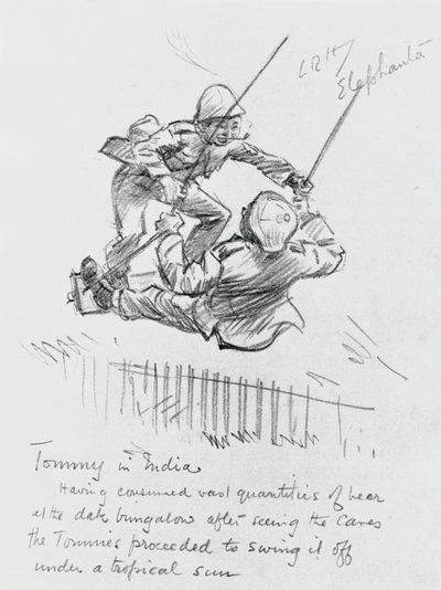 Tommy in Indien von Leonard Raven Hill