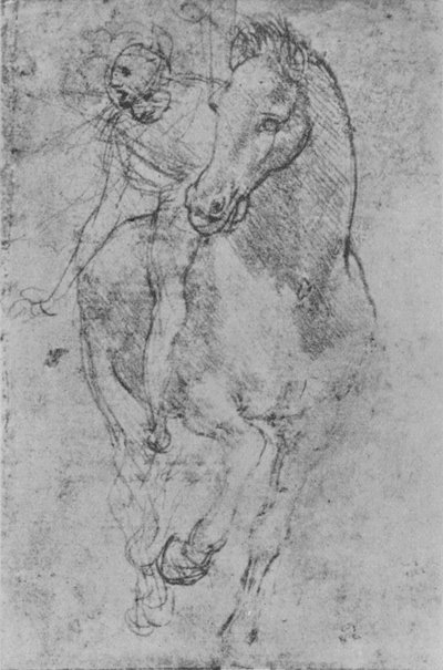 Ein Reiter, c1480 von Leonardo da Vinci