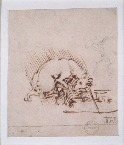 Ein Einhorn, um 1472-1519 von Leonardo da Vinci