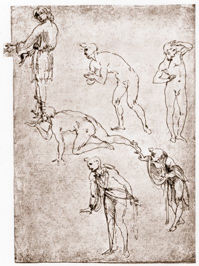 Anbetung der Hirten, um 1478-1480 von Leonardo da Vinci