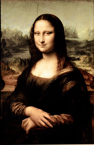 Mona Lisa, um 1503-6 von Leonardo da Vinci