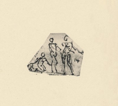 Skizze von drei Figuren, ca. 1480 von Leonardo da Vinci