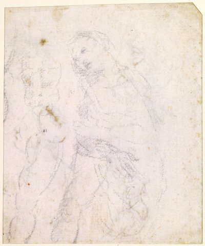 Studie einer Madonna (verso) von Leonardo da Vinci