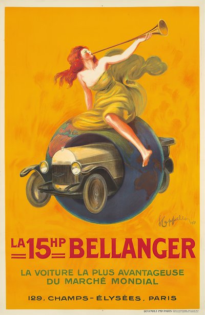La 15HP Bellanger, 1921 von Leonetto Cappiello