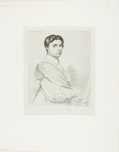 Ingres im Alter von vierundzwanzig von Leopold Flameng
