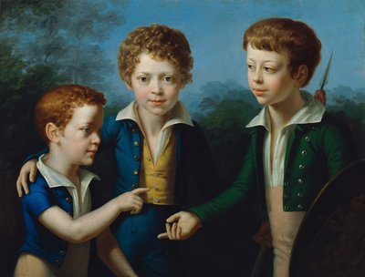Albert, Moritz und Leopold von Neuwall von Leopold Kupelwieser