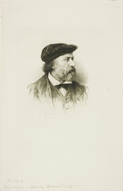 Porträt von Daubigny von Leopold Massard