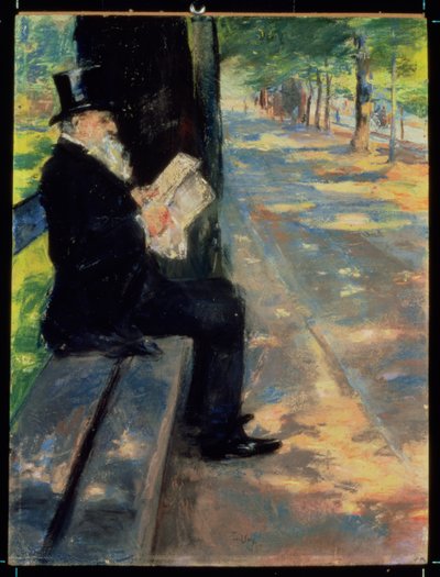 Gentleman im Zoo von Lesser Ury