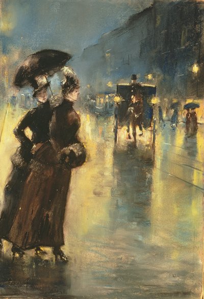 Lichter bei Nacht, 1889 von Lesser Ury