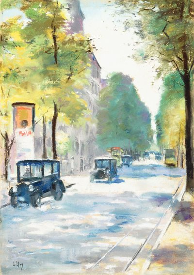 Straßenszene von Lesser Ury