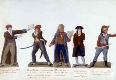 Pappfiguren der Französischen Revolution von Lesueur Brothers