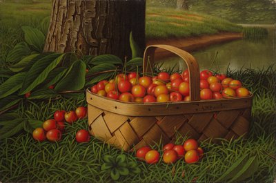 Kirschen in einem Korb von Levi Wells Prentice