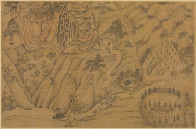 Wohnung in den Longmian ("Schlafender Drache") Bergen von Li Gonglin