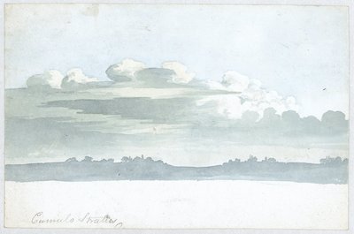 Wolkenstudie von Luke Howard, ca. 1808-1811 von Unbekannt Unbekannt