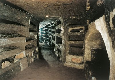 Galerie mit Loculus-Gräbern von Unbekannt Unbekannt