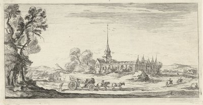 Landschaft mit Kloster von Lievin Cruyl