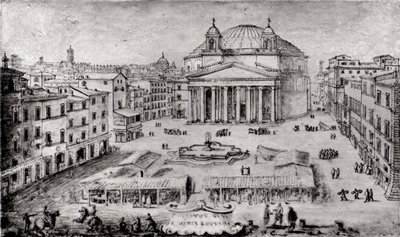 Ansicht des Pantheon, Rom, frühe 1670er Jahre von Lievin Cruyl