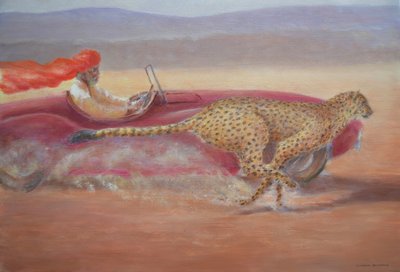 Gepard gegen Jaguar von Lincoln Seligman