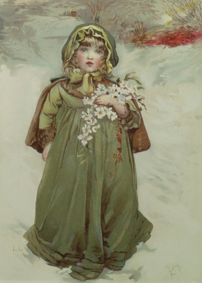 Frontispiz aus Christmas Roses, 1880 von Lizzie Mack