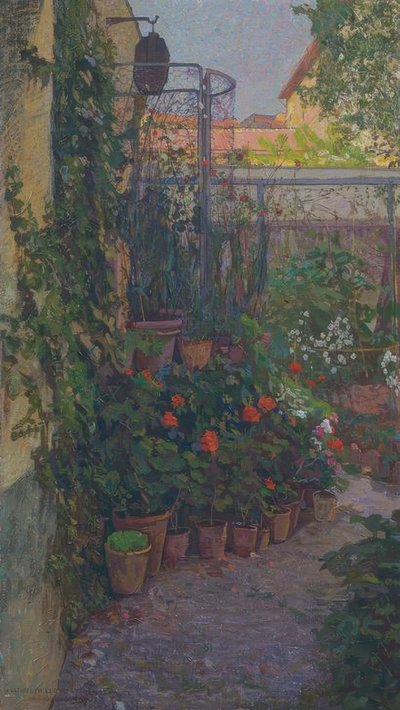 Das Triptychon oder der blühende Garten von Llewelyn Lloyd