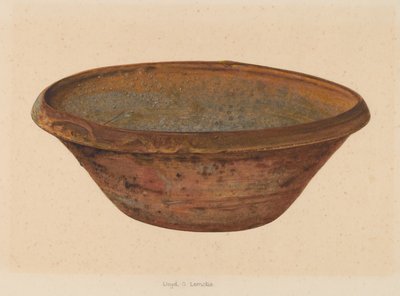 Schüssel, ca. 1937 von Lloyd Charles Lemcke