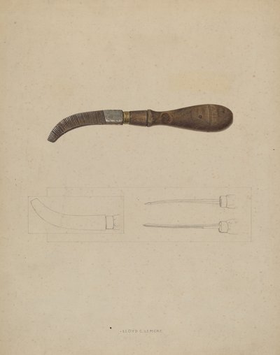 Holzstiftdatei von Lloyd Charles Lemcke
