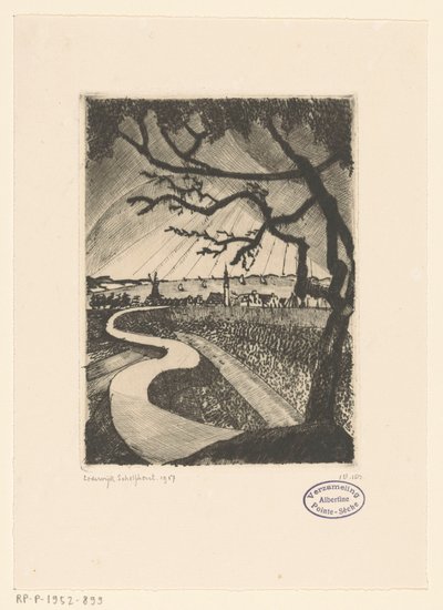Veere von Lodewijk Schelfhout (signed by artist)
