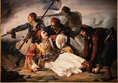 Der Tod von Marco Botzaris, ca. 1841 von Lodovico Lipparini
