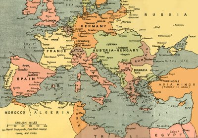 Mitteleuropa und das Mittelmeer von London Geographical Institute