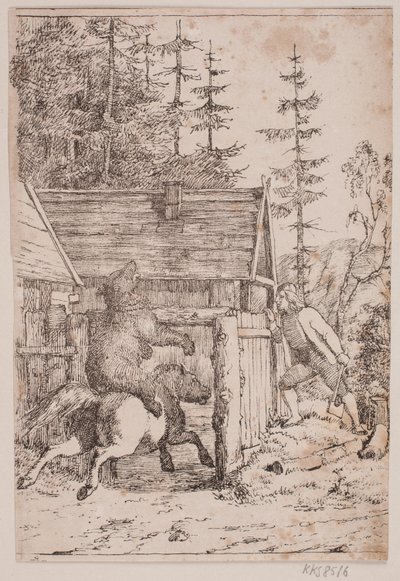 Der Bär als Reiter von Lorenz Frølich
