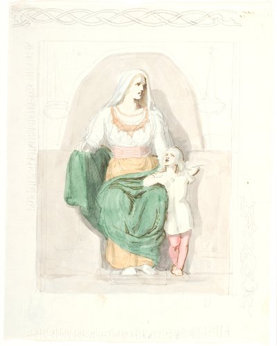 Frigga mit Gersimi von Lorenz Frølich
