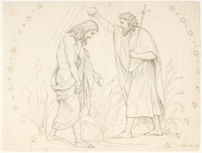 Taufe Christi von Lorenz Frølich