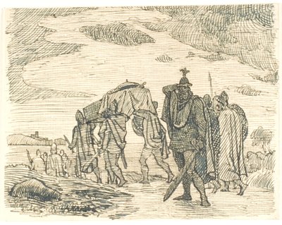 Studie zu Marsk Stigs Beerdigung von Lorenz Frølich