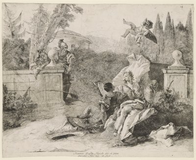 Rinaldo und Armida von Lorenzo Baldissera Tiepolo