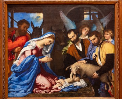 Anbetung der Hirten von Lorenzo Lotto