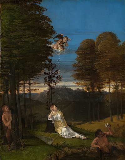 Allegorie der Keuschheit von Lorenzo Lotto