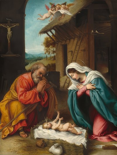 Geburt Christi von Lorenzo Lotto