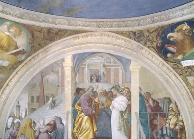 Heirat der Jungfrau, 1525 von Lorenzo Lotto