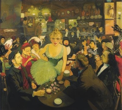 Im Aristide Bruants Klub Le Mirliton von Louis Anquetin