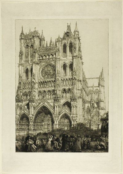 Kathedrale von Amiens von Louis Auguste Lepère