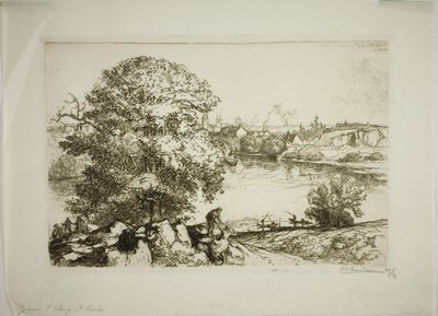 Angers, See Saint-Nicolas von Louis Auguste Lepère